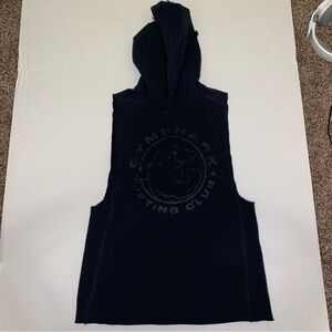 Gymshark Black Sleeveless Hoodie